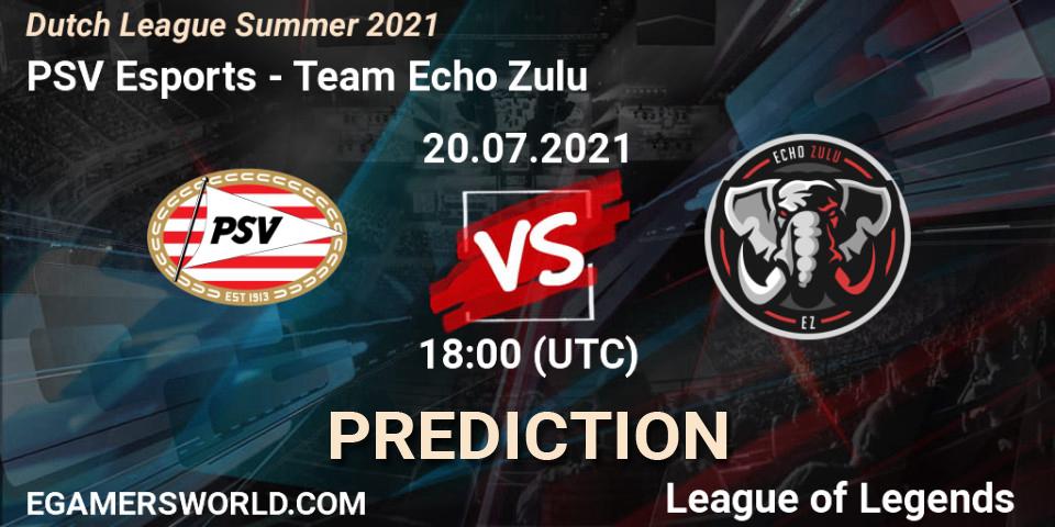 PSV Esports - Team Echo Zulu: Maç tahminleri. 20.07.2021 at 18:00, LoL, Dutch League Summer 2021