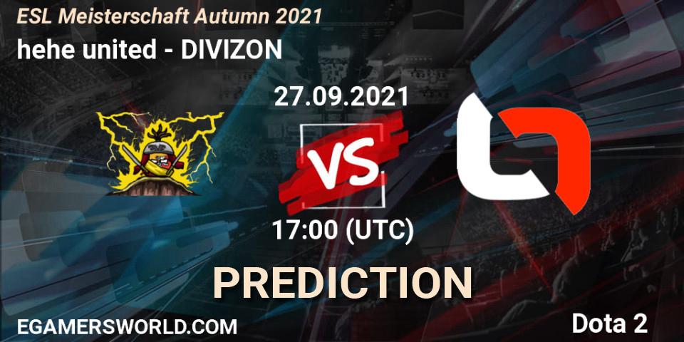 hehe united - DIVIZON: Maç tahminleri. 27.09.2021 at 17:13, Dota 2, ESL Meisterschaft Autumn 2021