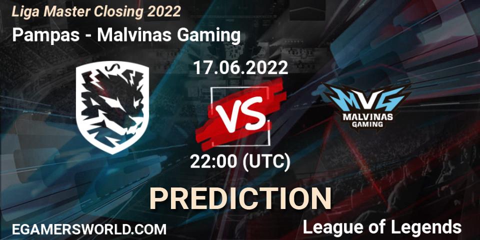 Pampas - Malvinas Gaming: Maç tahminleri. 17.06.2022 at 22:00, LoL, Liga Master Closing 2022