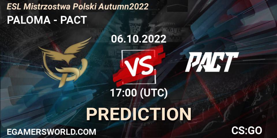 PALOMA - Thunder Awaken: Maç tahminleri. 06.10.22, CS2 (CS:GO), ESL Mistrzostwa Polski Autumn 2022