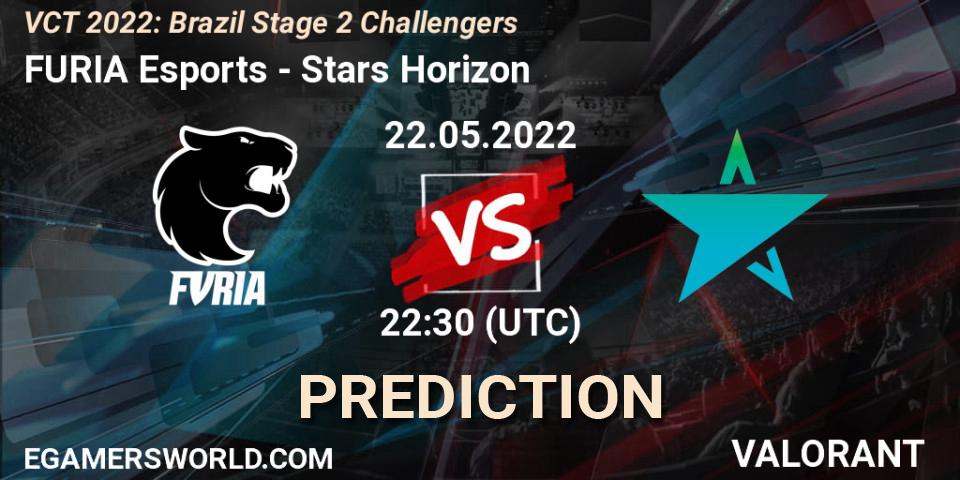 FURIA Esports - Stars Horizon: Maç tahminleri. 22.05.2022 at 23:00, VALORANT, VCT 2022: Brazil Stage 2 Challengers