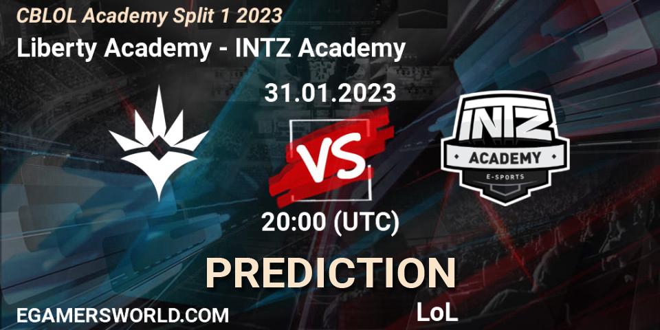 Liberty Academy - INTZ Academy: Maç tahminleri. 31.01.2023 at 20:00, LoL, CBLOL Academy Split 1 2023