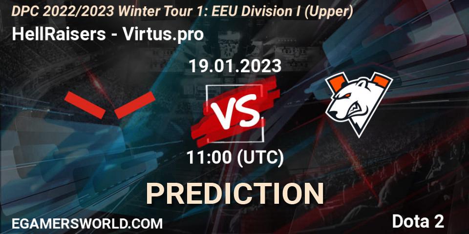 HellRaisers - Virtus.pro: Maç tahminleri. 19.01.2023 at 11:02, Dota 2, DPC 2022/2023 Winter Tour 1: EEU Division I (Upper)