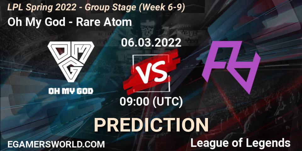 Oh My God - Rare Atom: Maç tahminleri. 06.03.22, LoL, LPL Spring 2022 - Group Stage (Week 6-9)