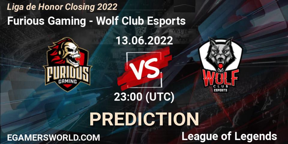 Furious Gaming - Wolf Club Esports: Maç tahminleri. 13.06.2022 at 23:00, LoL, Liga de Honor Closing 2022