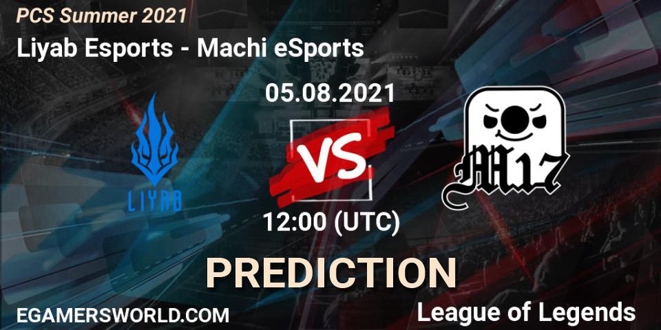 Liyab Esports - Machi eSports: Maç tahminleri. 05.08.21, LoL, PCS Summer 2021