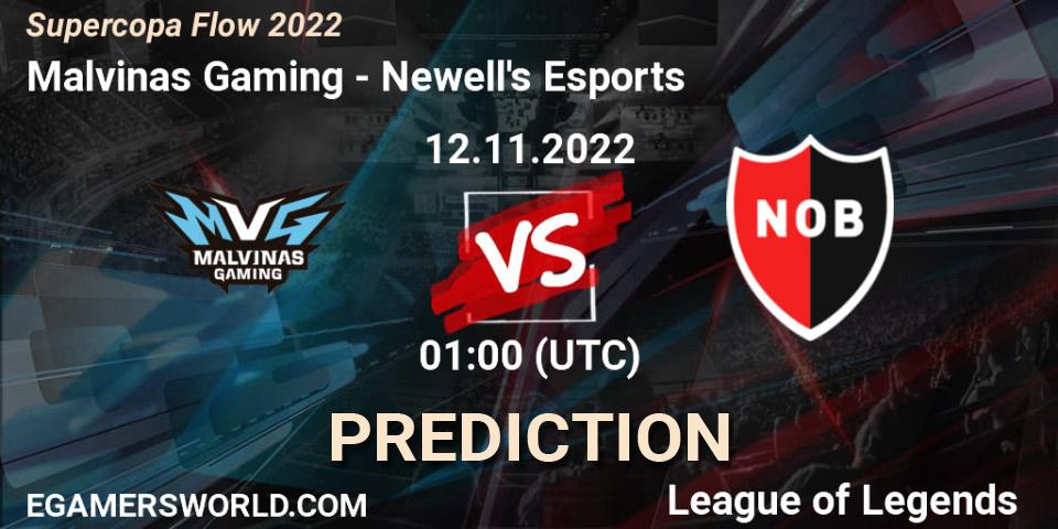 Malvinas Gaming - Newell's Esports: Maç tahminleri. 12.11.2022 at 01:00, LoL, Supercopa Flow 2022