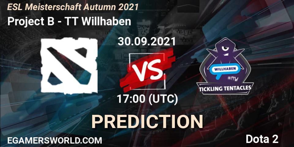 Project B - TT Willhaben: Maç tahminleri. 30.09.2021 at 17:02, Dota 2, ESL Meisterschaft Autumn 2021