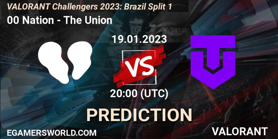 00 Nation - The Union: Maç tahminleri. 19.01.23, VALORANT, VALORANT Challengers 2023: Brazil Split 1