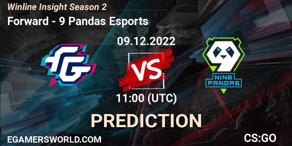 Forward - 9 Pandas Esports: Maç tahminleri. 09.12.22, CS2 (CS:GO), Winline Insight Season 2