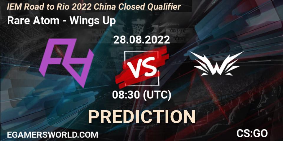 Rare Atom - Wings Up: Maç tahminleri. 28.08.2022 at 08:30, Counter-Strike (CS2), IEM Road to Rio 2022 China Closed Qualifier