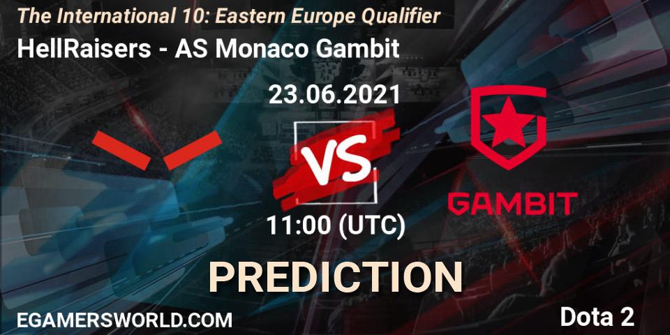 HellRaisers - AS Monaco Gambit: Maç tahminleri. 23.06.2021 at 15:30, Dota 2, The International 10: Eastern Europe Qualifier