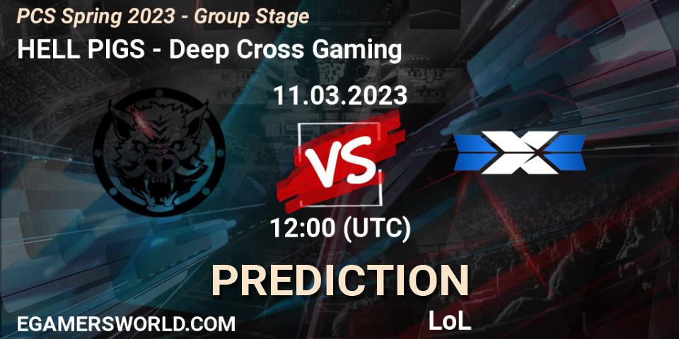 HELL PIGS - Deep Cross Gaming: Maç tahminleri. 12.02.2023 at 10:00, LoL, PCS Spring 2023 - Group Stage