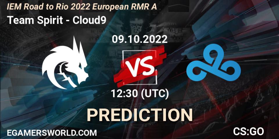 Team Spirit - Cloud9: Maç tahminleri. 09.10.2022 at 13:20, Counter-Strike (CS2), IEM Road to Rio 2022 European RMR A