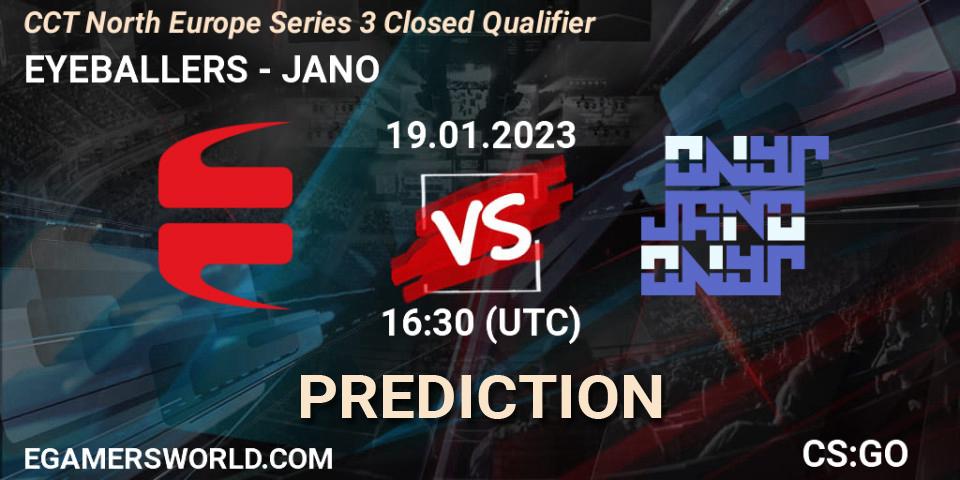 EYEBALLERS - JANO: Maç tahminleri. 19.01.2023 at 16:40, Counter-Strike (CS2), CCT North Europe Series 3 Closed Qualifier