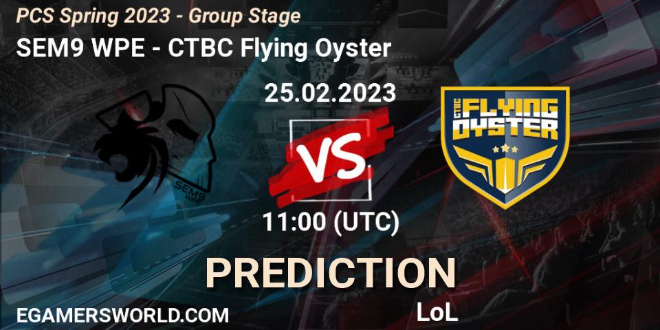 SEM9 WPE - CTBC Flying Oyster: Maç tahminleri. 04.02.2023 at 13:15, LoL, PCS Spring 2023 - Group Stage