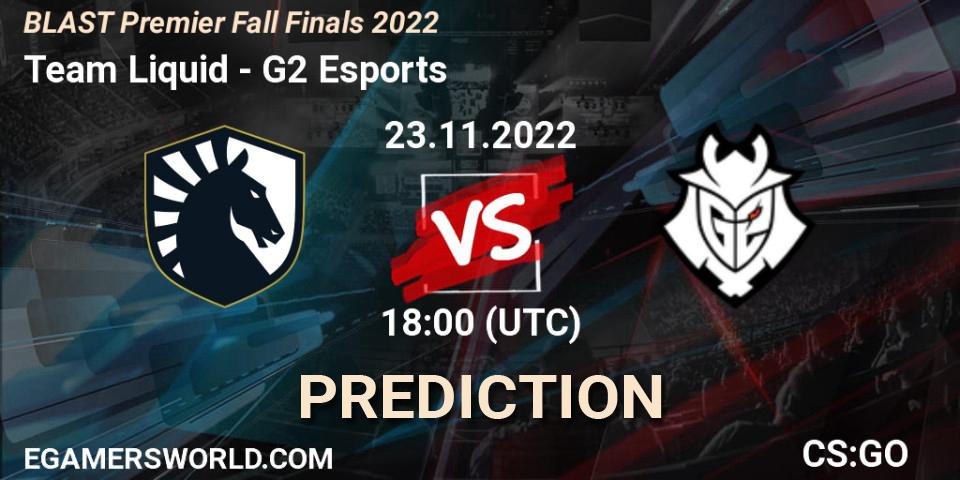 Team Liquid - G2 Esports: Maç tahminleri. 23.11.22, CS2 (CS:GO), BLAST Premier Fall Finals 2022
