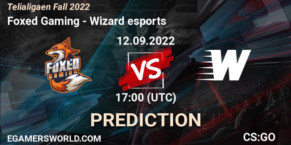 Foxed Gaming - Wizard esports: Maç tahminleri. 12.09.2022 at 17:00, Counter-Strike (CS2), Telialigaen Fall 2022: Regular Season