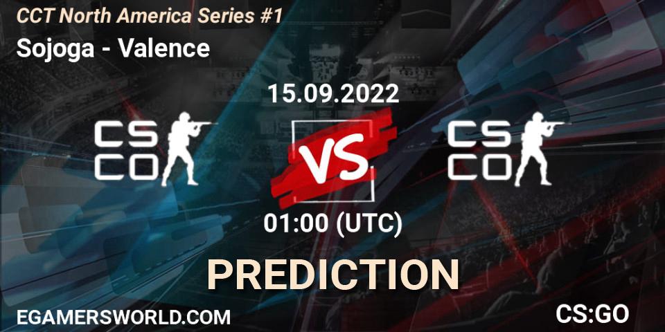 Sojoga - Valence: Maç tahminleri. 15.09.2022 at 01:00, Counter-Strike (CS2), CCT North America Series #1