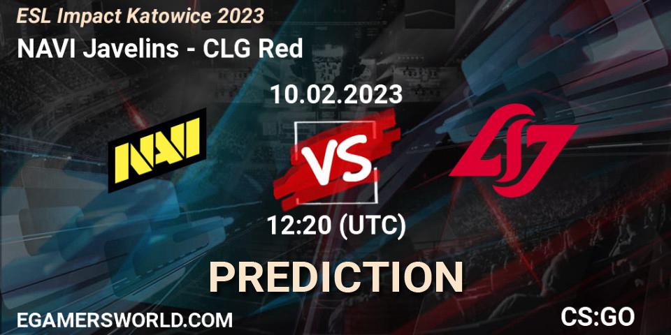 NAVI Javelins - CLG Red: Maç tahminleri. 10.02.23, CS2 (CS:GO), ESL Impact Katowice 2023