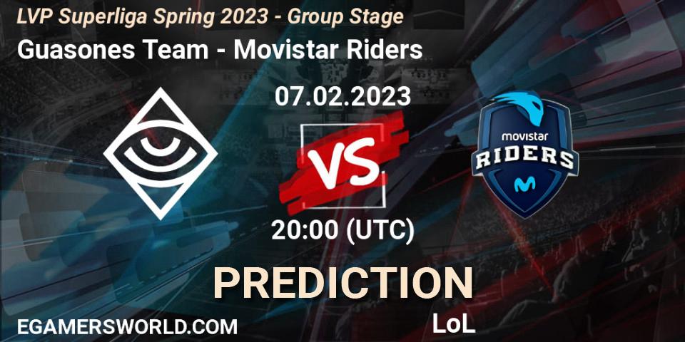 Guasones Team - Movistar Riders: Maç tahminleri. 07.02.23, LoL, LVP Superliga Spring 2023 - Group Stage