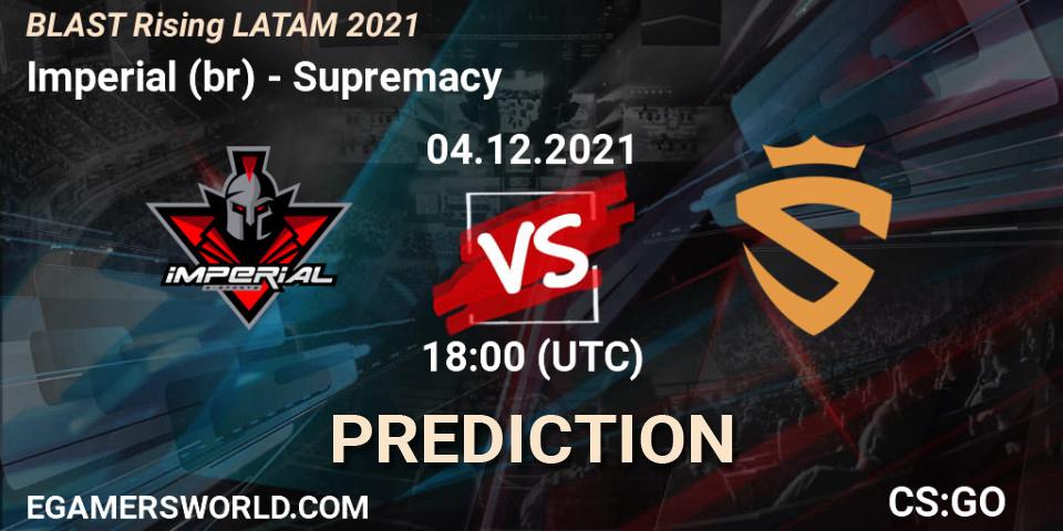 Imperial (br) - Supremacy: Maç tahminleri. 04.12.2021 at 18:00, Counter-Strike (CS2), BLAST Rising LATAM 2021