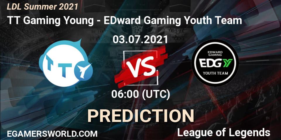 TT Gaming Young - EDward Gaming Youth Team: Maç tahminleri. 03.07.2021 at 06:00, LoL, LDL Summer 2021