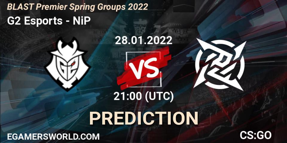 G2 Esports - NiP: Maç tahminleri. 28.01.22, CS2 (CS:GO), BLAST Premier Spring Groups 2022