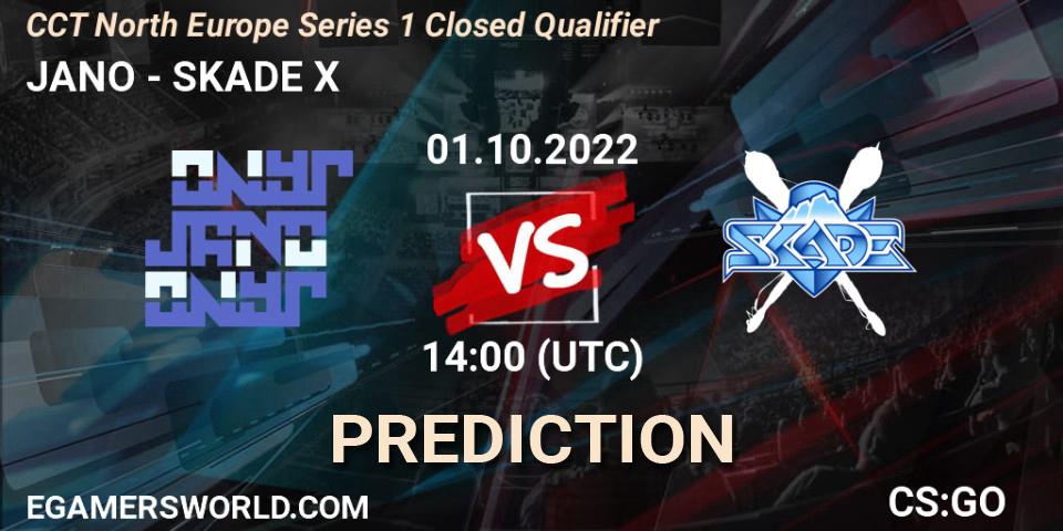 JANO - SKADE X: Maç tahminleri. 01.10.2022 at 14:00, Counter-Strike (CS2), CCT North Europe Series 1 Closed Qualifier