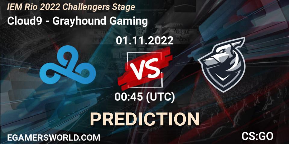 Cloud9 - Grayhound Gaming: Maç tahminleri. 01.11.22, CS2 (CS:GO), IEM Rio 2022 Challengers Stage