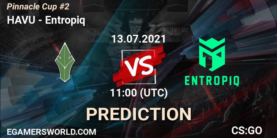 HAVU - Entropiq: Maç tahminleri. 13.07.2021 at 11:00, Counter-Strike (CS2), Pinnacle Cup #2