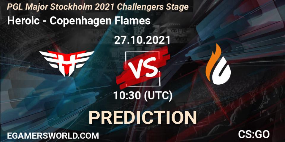 Heroic - Copenhagen Flames: Maç tahminleri. 27.10.2021 at 10:45, Counter-Strike (CS2), PGL Major Stockholm 2021 Challengers Stage