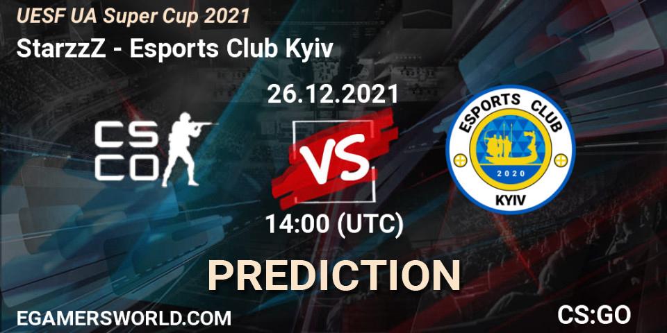 StarzzZ - Esports Club Kyiv: Maç tahminleri. 26.12.2021 at 14:00, Counter-Strike (CS2), UESF Ukrainian Super Cup 2021
