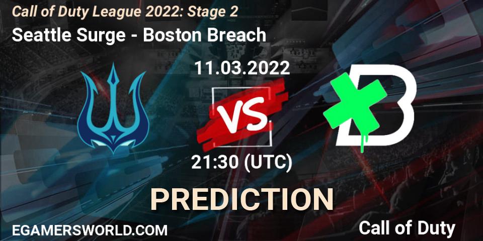 Seattle Surge - Boston Breach: Maç tahminleri. 11.03.2022 at 21:30, Call of Duty, Call of Duty League 2022: Stage 2
