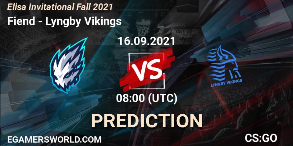 Team Fiend - Lyngby Vikings: Maç tahminleri. 16.09.2021 at 08:00, Counter-Strike (CS2), Elisa Invitational Fall 2021