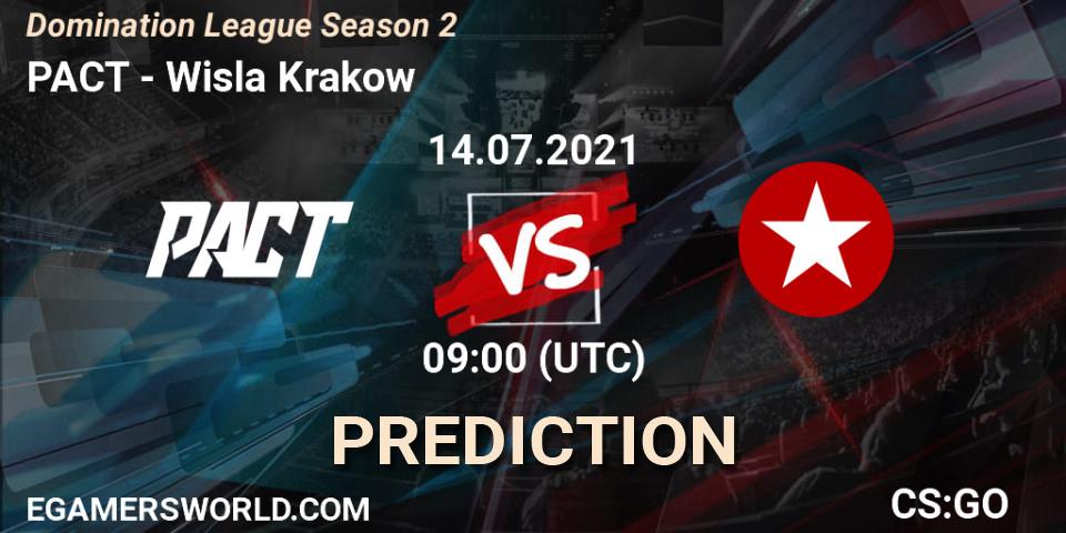 PACT - Wisla Krakow: Maç tahminleri. 14.07.2021 at 09:00, Counter-Strike (CS2), Domination League Season 2