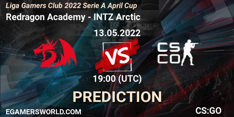 Redragon Academy - INTZ Arctic: Maç tahminleri. 13.05.2022 at 19:00, Counter-Strike (CS2), Liga Gamers Club 2022 Serie A April Cup