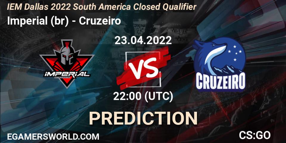 Imperial (br) - Cruzeiro: Maç tahminleri. 23.04.2022 at 22:25, Counter-Strike (CS2), IEM Dallas 2022 South America Closed Qualifier