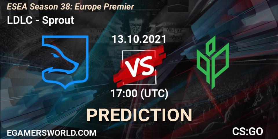 LDLC - Sprout: Maç tahminleri. 13.10.2021 at 17:35, Counter-Strike (CS2), ESEA Season 38: Europe Premier