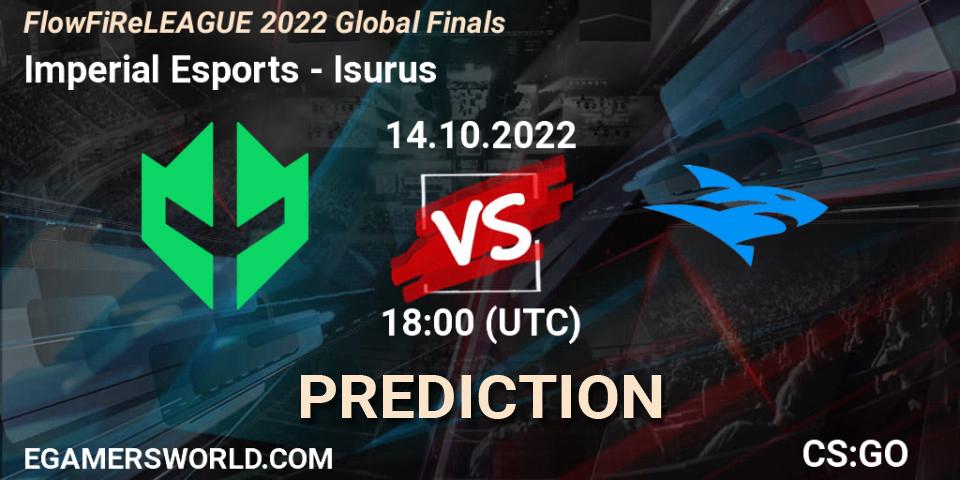 Imperial Esports - Isurus: Maç tahminleri. 14.10.22, CS2 (CS:GO), FlowFiReLEAGUE 2022 Global Finals