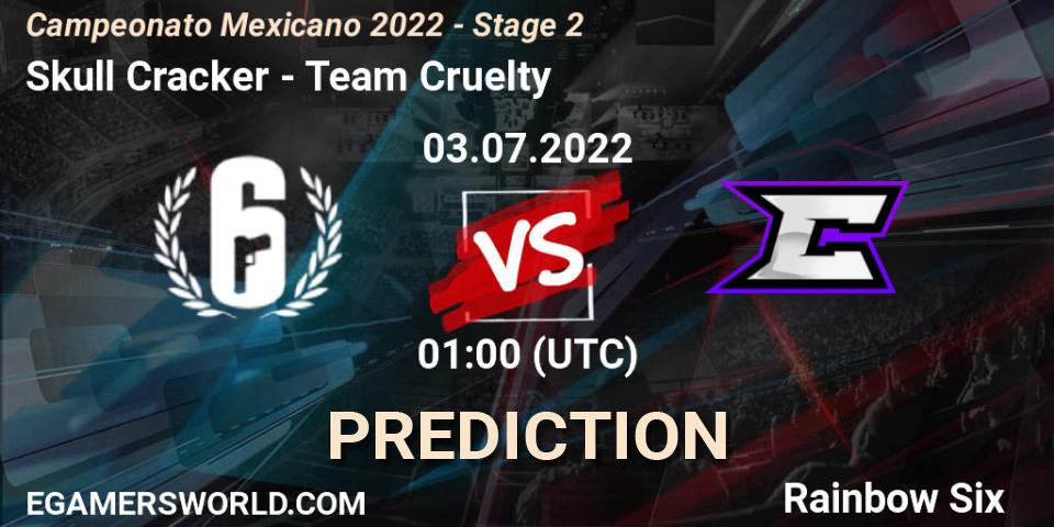 Skull Cracker - Team Cruelty: Maç tahminleri. 03.07.2022 at 01:00, Rainbow Six, Campeonato Mexicano 2022 - Stage 2