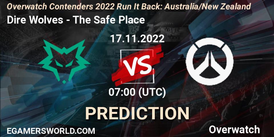 Dire Wolves - The Safe Place: Maç tahminleri. 17.11.2022 at 07:00, Overwatch, Overwatch Contenders 2022 - Australia/New Zealand - November