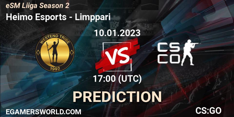 Heimo Esports - Limppari: Maç tahminleri. 10.01.2023 at 18:00, Counter-Strike (CS2), eSM League Season 2