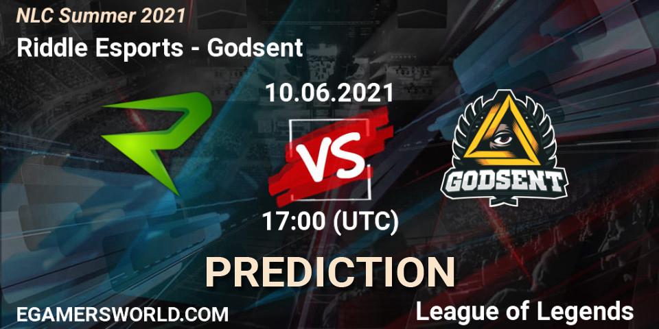 Riddle Esports - Godsent: Maç tahminleri. 10.06.2021 at 17:00, LoL, NLC Summer 2021