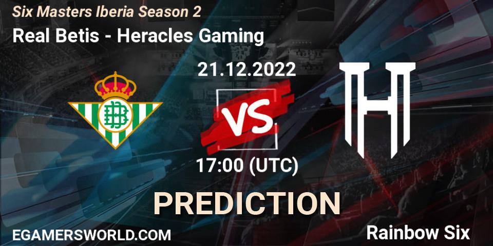 Real Betis - Heracles Gaming: Maç tahminleri. 21.12.2022 at 17:00, Rainbow Six, Six Masters Iberia Season 2