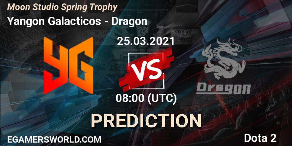 Yangon Galacticos - Dragon: Maç tahminleri. 25.03.2021 at 08:20, Dota 2, Moon Studio Spring Trophy