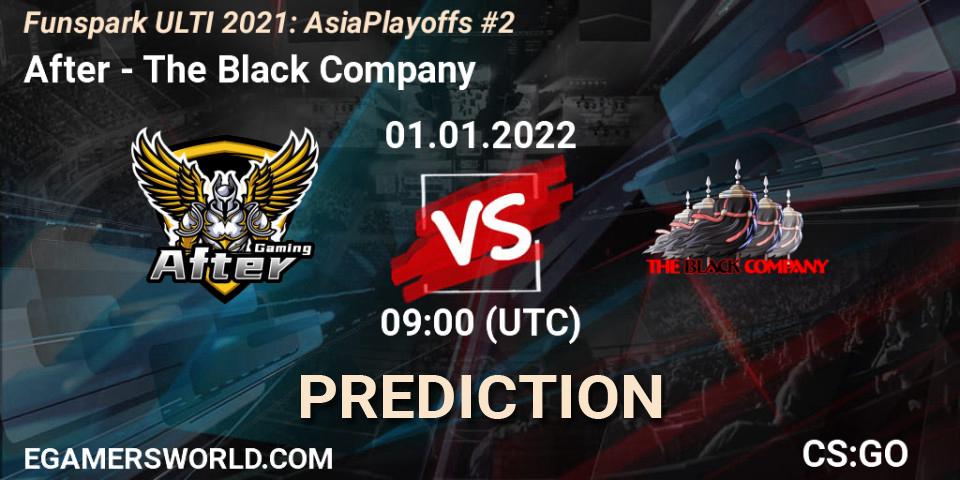 After - The Black Company: Maç tahminleri. 01.01.2022 at 09:00, Counter-Strike (CS2), Funspark ULTI 2021 Asia Playoffs 2