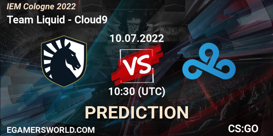 Team Liquid - Cloud9: Maç tahminleri. 10.07.2022 at 10:30, Counter-Strike (CS2), IEM Cologne 2022