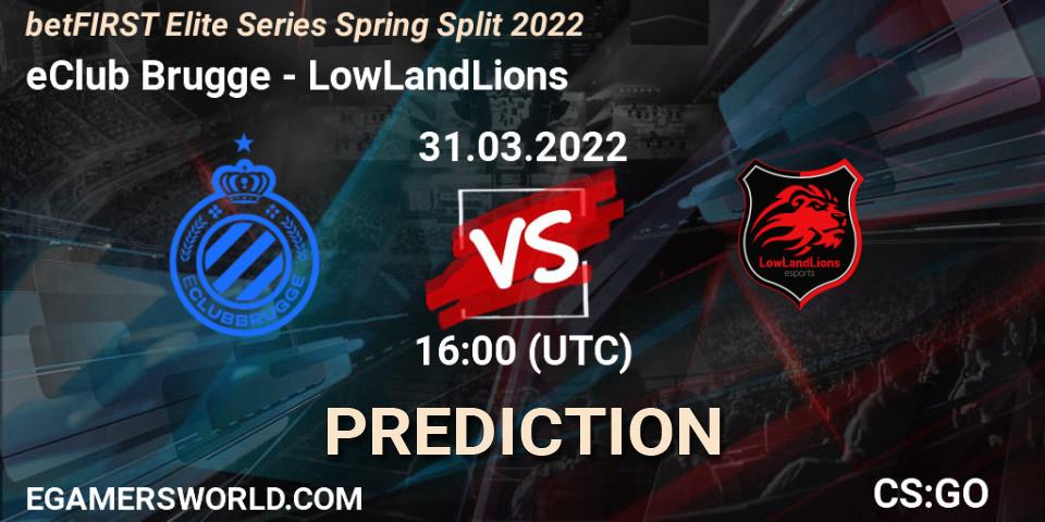 eClub Brugge - LowLandLions: Maç tahminleri. 31.03.2022 at 16:00, Counter-Strike (CS2), Elite Series 2022: Spring Split