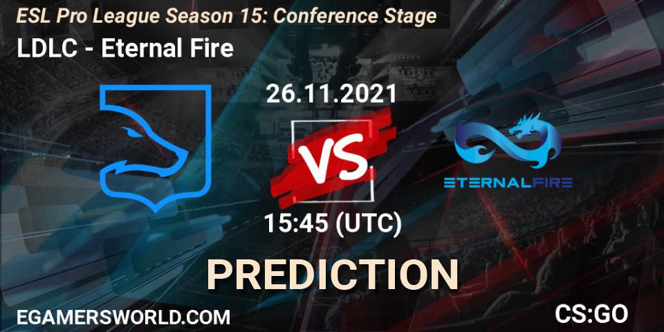 LDLC - Eternal Fire: Maç tahminleri. 26.11.2021 at 17:10, Counter-Strike (CS2), ESL Pro League Season 15: Conference Stage